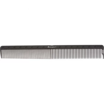 Расческа рабочая DEWAL CARBON black комбинированная, черная 22 см